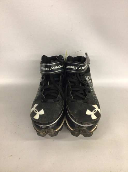 Vist Large View of Product Image Which is Used Under Armour Jr FB Cleats Black Junior 05