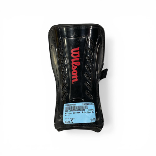 Vist Large View of Product Image Which is Used Wilson Soccer Shin Guards Youth Black MD