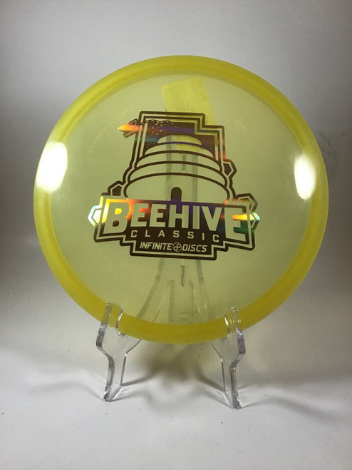 Vist Large View of Product Image Which is Used YIKUN TIGER SHU Disc Golf Mid Range Yellow 170g