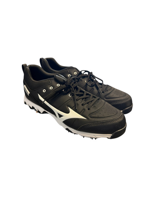 Vist Large View of Product Image Which is Used Mizuno 9 SPIKE AMBITION 2 BB/SB Cleats Black Senior 9.5