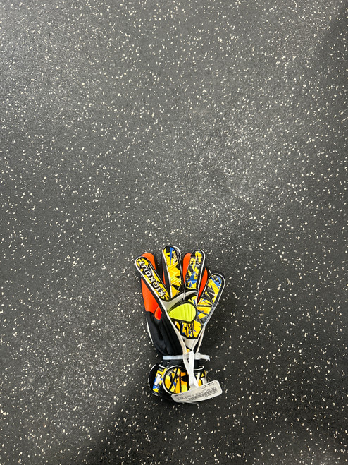 Vist Large View of Product Image Which is Used KICKOUT GOALIE GLOVES Soccer Goalie Gloves Orange 5