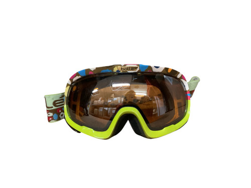 Vist Large View of Product Image Which is Used Bolle Snow Goggles Youth Neon Green