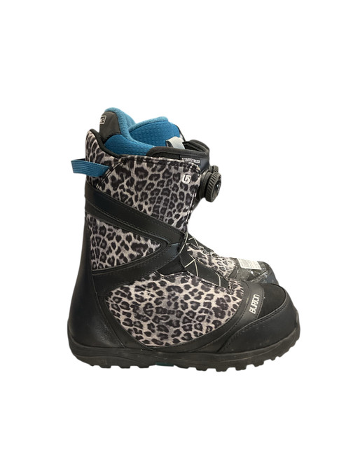 Vist Large View of Product Image Which is Used Burton STARSTRUCK BOA SZ 10 WOMENS Womens Snowboard Boots Black And White Senior 10