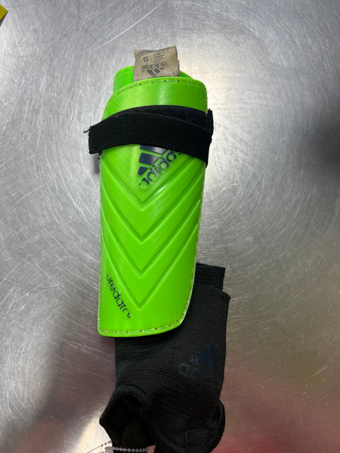 Vist Large View of Product Image Which is Used Adidas Soccer Shin Guards Junior Green SM
