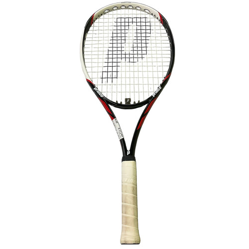Vist Large View of Product Image Which is Used Prince RED 105 Adult Tennis Racquet Black 4 1/2"