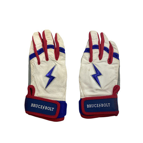 Vist Large View of Product Image Which is Used BB/SB Batting Gloves White SM