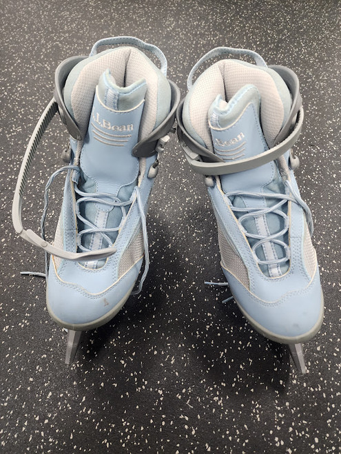 Vist Large View of Product Image Which is Used LL BEAN IC.L1 Womens Softboot Skate Carolina Blue Senior 7