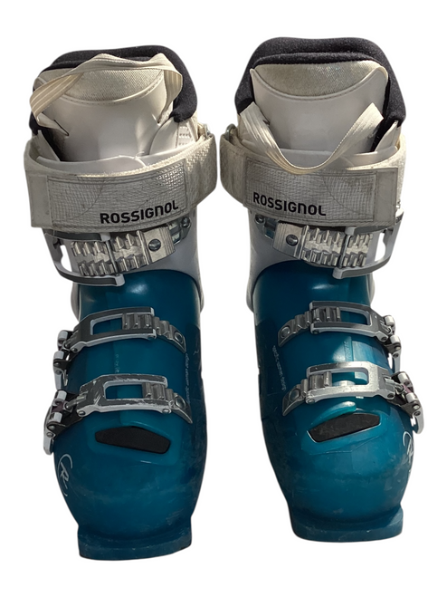 Vist Large View of Product Image Which is Used Rossignol KELIA Womens DH Ski Boot White 225 MP - J04.5 - W5.5