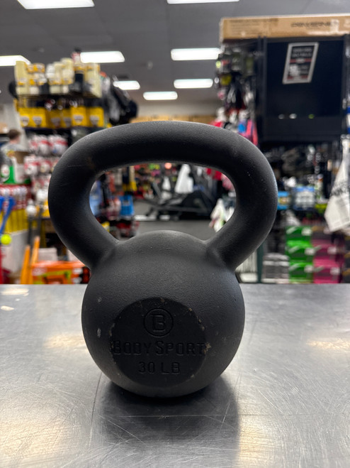Vist Large View of Product Image Which is Used BodySport Kettle Dumbbell (Each) Black 30 lb
