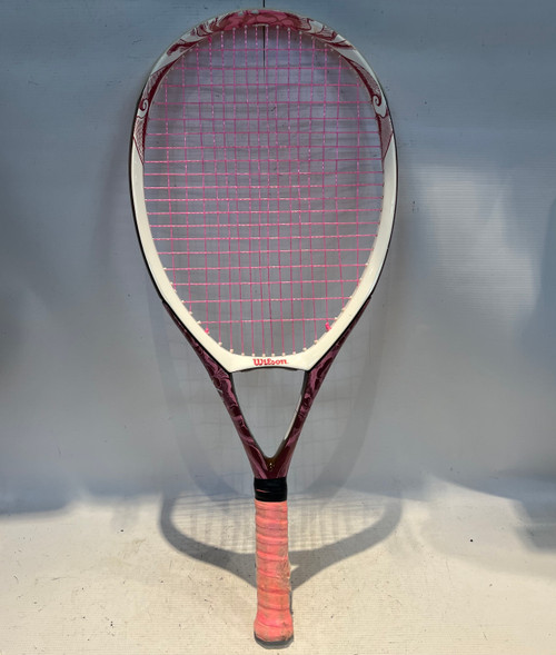 Vist Large View of Product Image Which is Used Wilson N CODE BRWN/PINK Womens Tennis Racquet Brown 4"