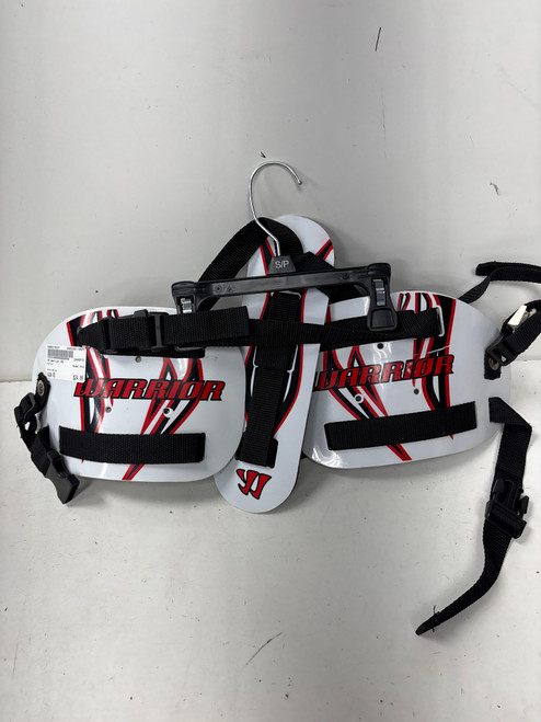 Vist Large View of Product Image Which is Used Warrior RIB Lacrosse Rib Pads White XS