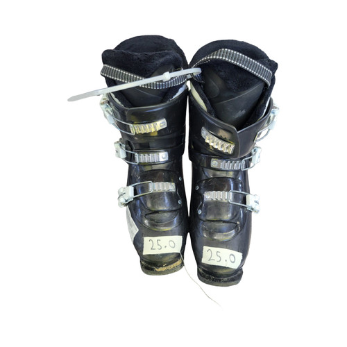 Vist Large View of Product Image Which is Used Salomon TEAM T3 SKI BOOTS Boys DH Ski Boot Black 250 MP - M07 - W08