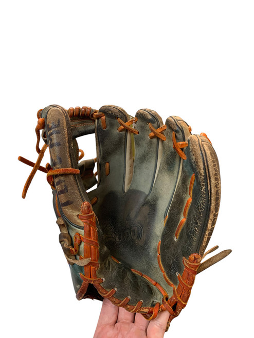 Vist Large View of Product Image Which is Used Wilson A2000 11.75 BB/SB Glove RH Throw Royal Blue 11 3/4"