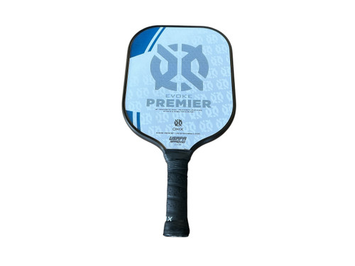 Vist Large View of Product Image Which is Used Onix EVOKE PREMIER Pickleball Racquet White