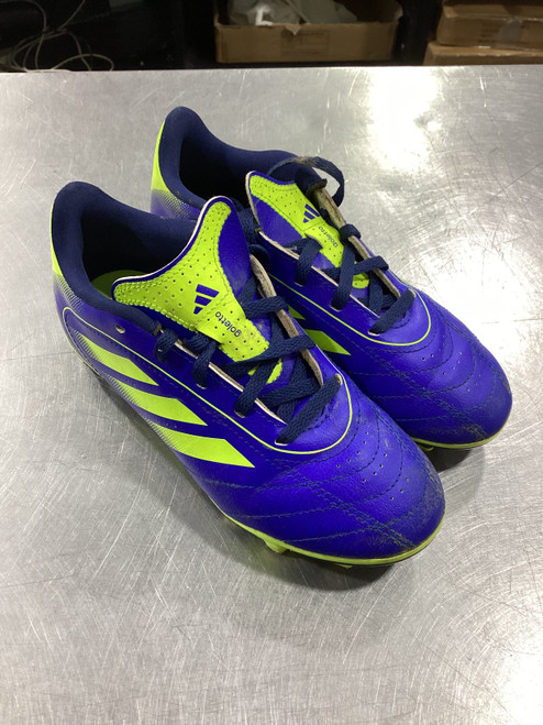Vist Large View of Product Image Which is Used Adidas Soccer Cleats Royal Blue Junior 01.5