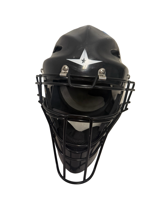 Vist Large View of Product Image Which is Used All-Star MVP 2310-1 6 1/4 -7 Junior Baseball Catchers Helmet w/Mask Black mfg 2018