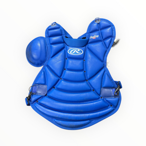 Vist Large View of Product Image Which is Used Rawlings CP750 Catchers Chest Protector Royal Blue Adult
