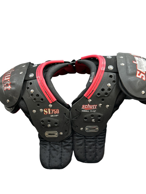 Vist Large View of Product Image Which is Used Schutt SI750 FB SP YTH XS FB Shoulder Pads Black XS