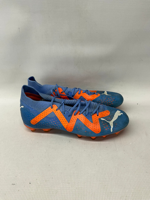 Vist Large View of Product Image Which is Used Puma FUTURE MATCH FG AG Soccer Cleats Royal Blue And Orange Senior 9