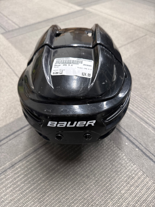 Vist Large View of Product Image Which is Used Bauer IMS 5.0 Hockey Helmet Only Black LG