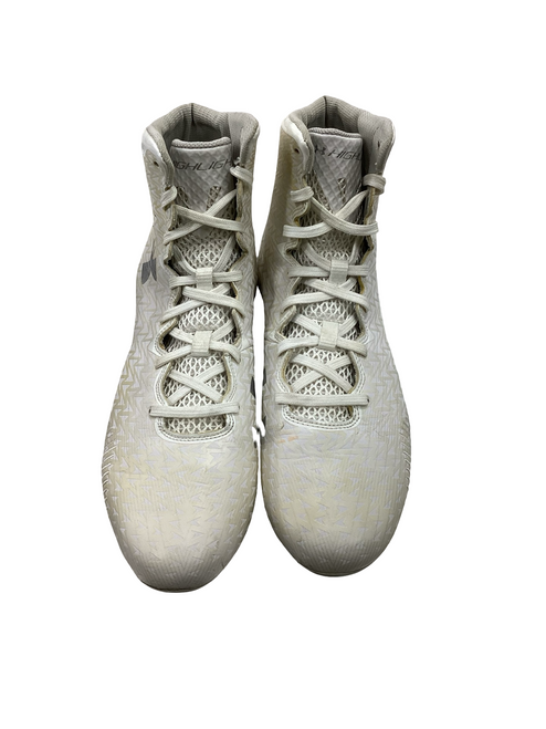 Vist Large View of Product Image Which is Used Under Armour HIGHLIGHT Adult FB Cleats White Senior 10