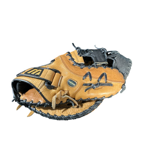 Vist Large View of Product Image Which is Used Mizuno FRANCHISE BB/SB First Base RH Throw Brown 12"