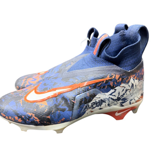 Vist Large View of Product Image Which is Used Nike NIKE ALPHA MENACE ELITE 3 RW Adult FB Cleats Navy Blue Senior 8.5