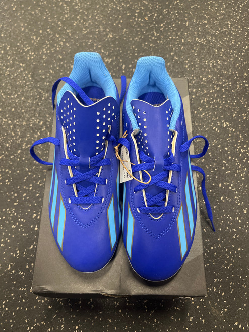 Vist Large View of Product Image Which is Used Adidas Soccer Cleats Navy Blue Junior 03.5