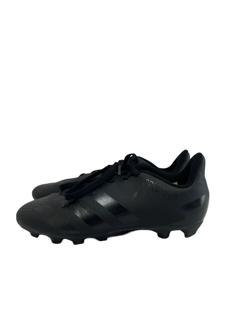 Vist Large View of Product Image Which is Used Adidas Predator Jr 3  Soccer Cleats Black 