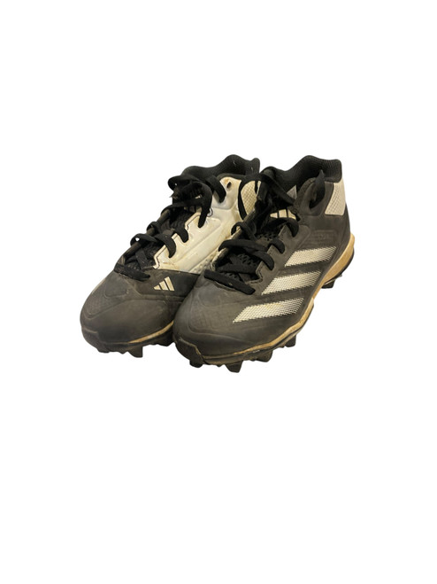 Vist Large View of Product Image Which is Used Adidas ADIZERO BB/SB Cleats Black Youth 12.0