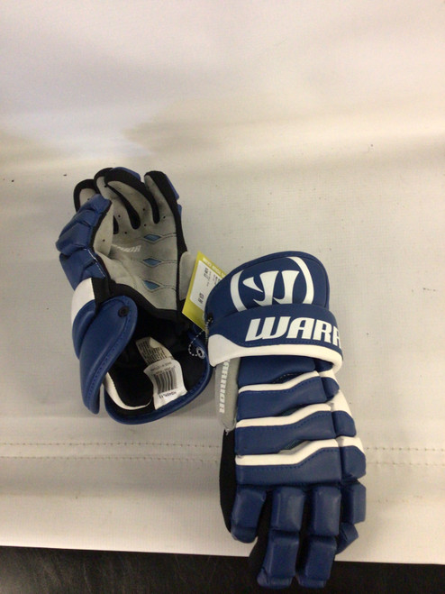 Vist Large View of Product Image Which is Used Warrior HYPNO IV Lacrosse Gloves Mens Royal Blue LG