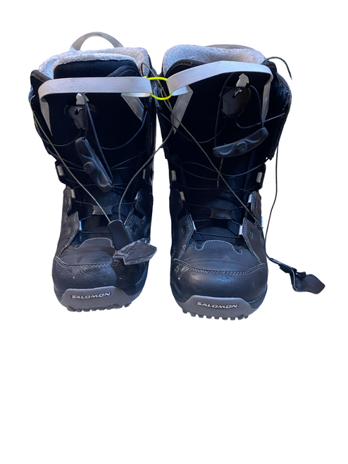 Vist Large View of Product Image Which is Used Salomon SYMBIO Mens Snowboard Boots Black Senior 9.5