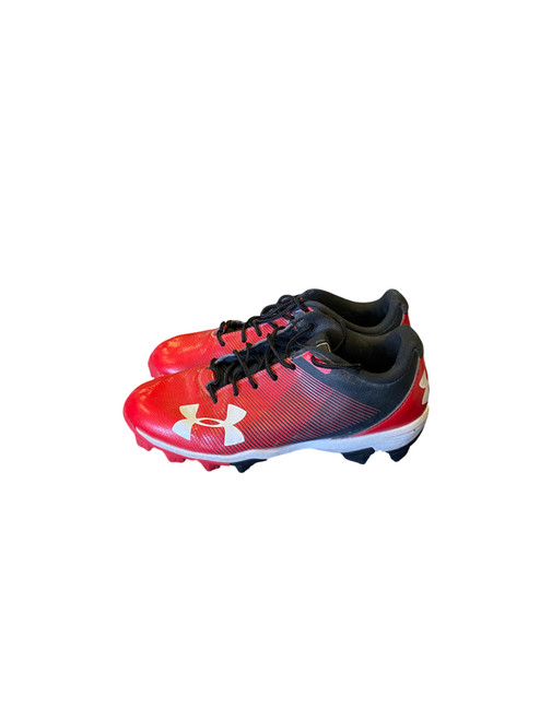 Vist Large View of Product Image Which is Used Under Armour CLEAT BB/SB Cleats Red Junior 03