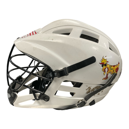 Vist Large View of Product Image Which is Used Cascade CS Lacrosse Helmet White One Size