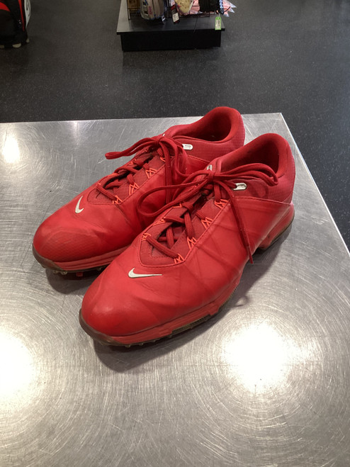 Vist Large View of Product Image Which is Used Nike RED GOLF SHOES Mens Golf Shoes Red Senior 9