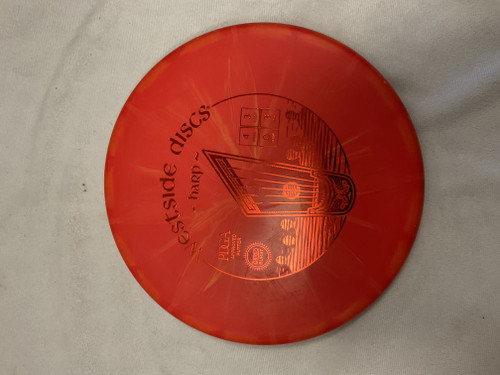 Vist Large View of Product Image Which is Used Westside HARP Disc Golf Putter Orange