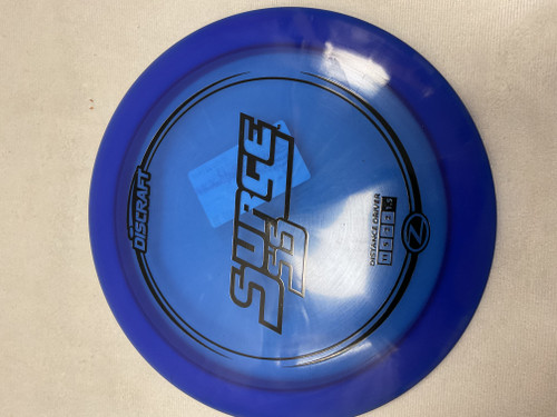 Vist Large View of Product Image Which is Used Discraft Z SURGE SS Disc Golf Driver Royal Blue
