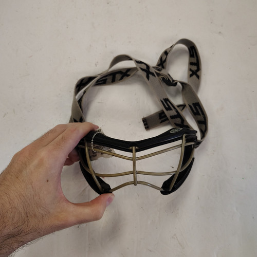 Vist Large View of Product Image Which is Used STX Lacrosse Facial Protect Black Senior