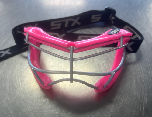 Vist Large View of Product Image Which is Used STX LACROSSE GOGGLES Lacrosse Facial Protect Pink Senior