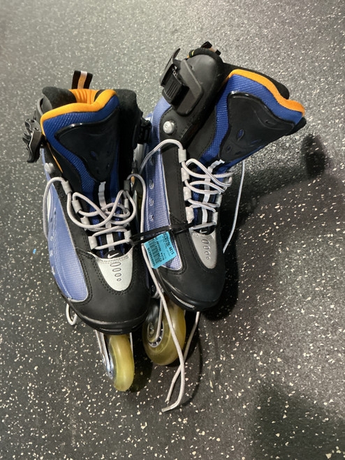 Vist Large View of Product Image Which is Used Nike NDOORFIN 3 Senior Aggressive Skates Navy Blue Adjustable