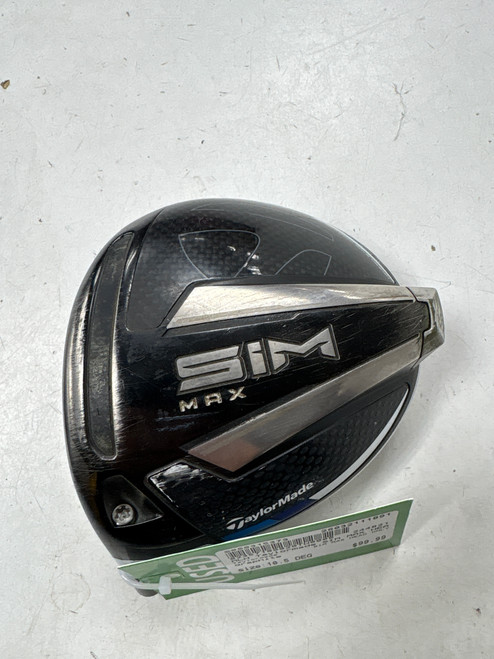 Vist Large View of Product Image Which is Used Taylormade SIM MAX HEAD ONLY Mens Driver LH 10.5 Degree