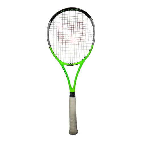 Vist Large View of Product Image Which is Used Wilson BLADE Adult Tennis Racquet Green 3 3/8"