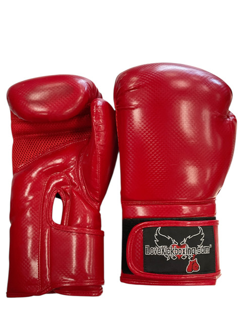 Vist Large View of Product Image Which is Used iLoveKickboxing.com Boxing Gloves Red LG