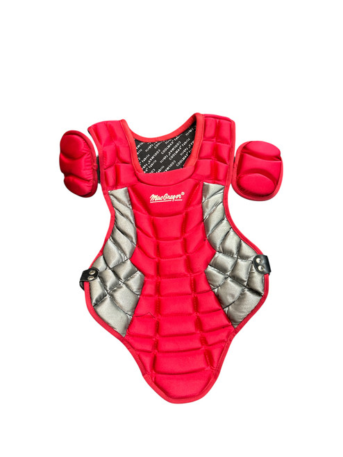 Vist Large View of Product Image Which is Used MacGregor B74 YOUTH 6-9 CHEST Catchers Chest Protector Red Junior