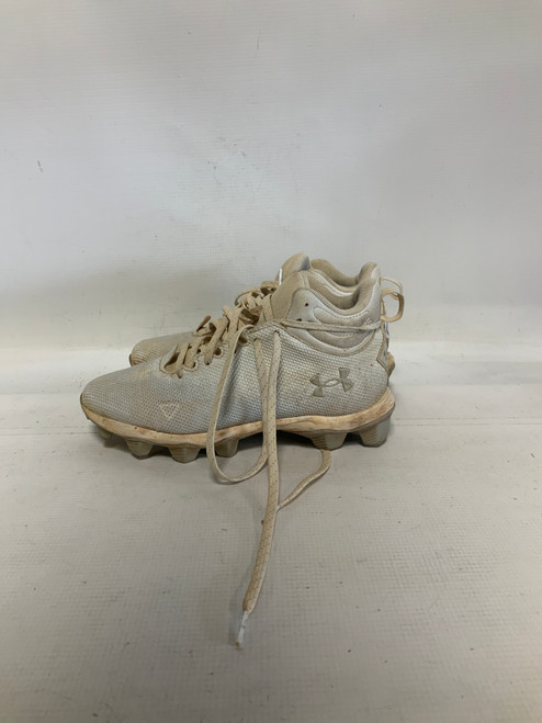 Vist Large View of Product Image Which is Used Under Armour LOCKED DOWN BB/SB Cleats Grey Senior 5.5