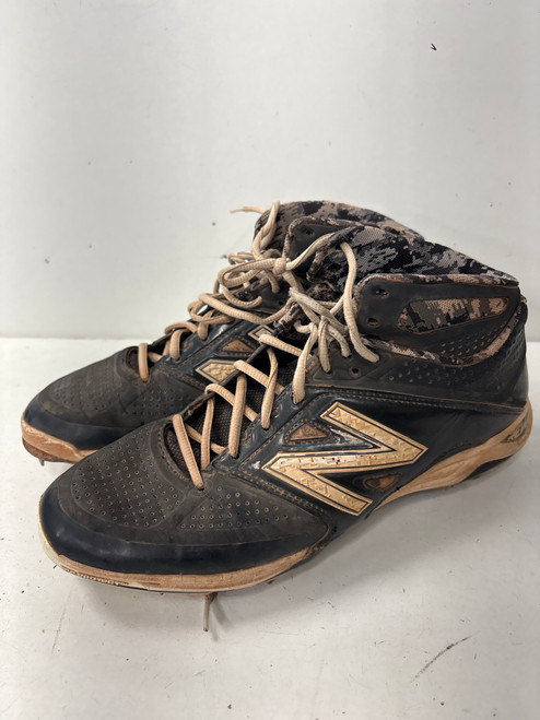 Vist Large View of Product Image Which is Used New Balance REVLITE HIGH METAL BB/SB Cleats Navy Blue Senior 9.5