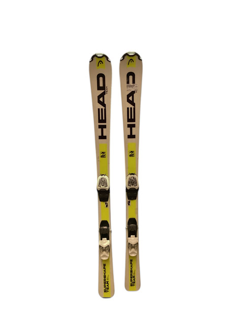 Vist Large View of Product Image Which is Used Head SUPER SHAPE Boys DH Ski/Binding White 137 cm