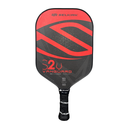 Vist Large View of Product Image Which is Used Selkirk MACH 6 VANGUARD Pickleball Paddle Black