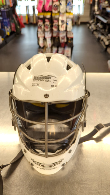 Vist Large View of Product Image Which is Used Cascade CS-R HELMET Lacrosse Helmet White XS