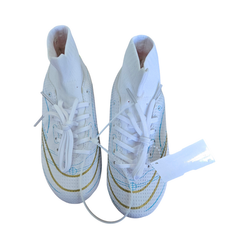 Vist Large View of Product Image Which is Used Soccer Cleats White Youth 13.0